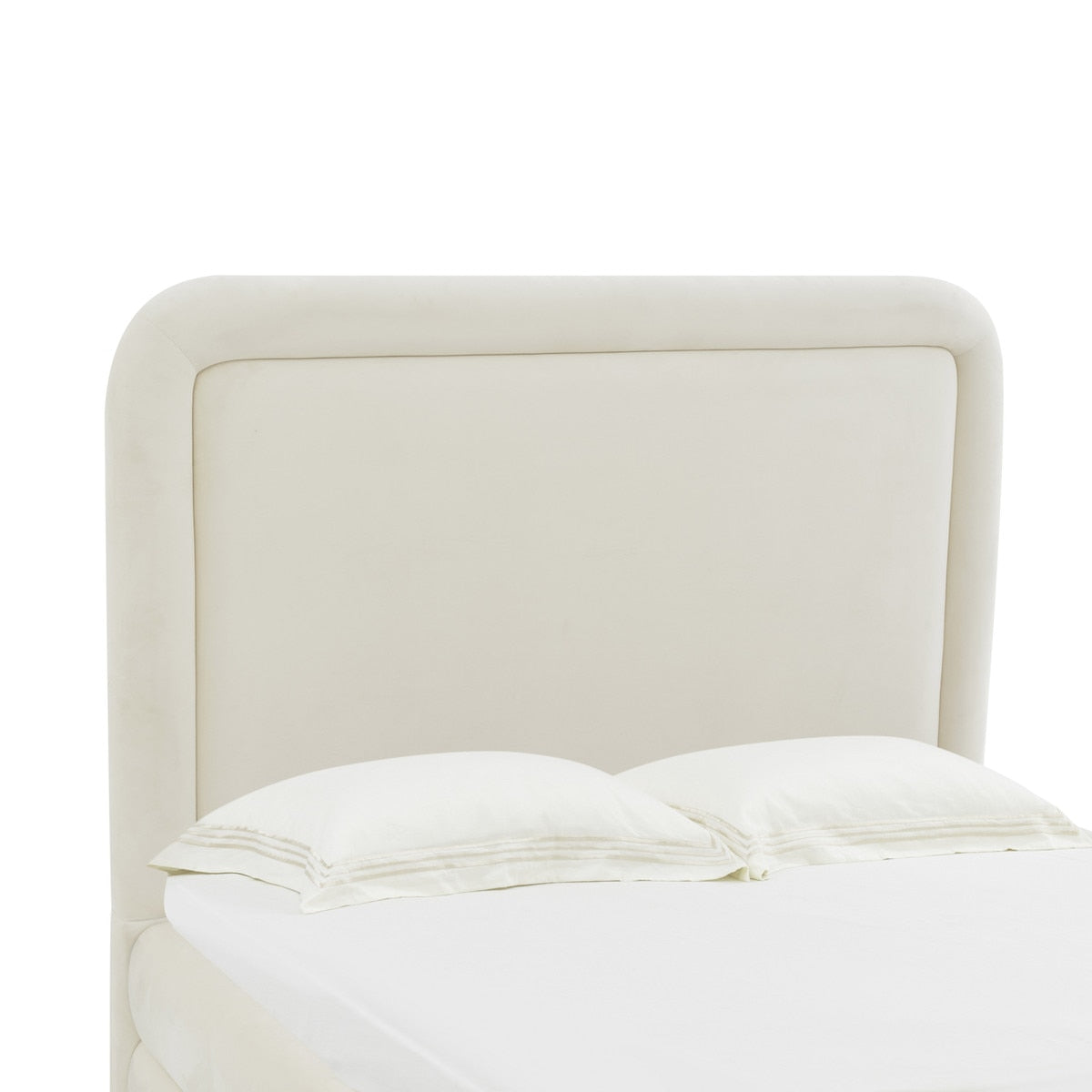 Briella Cream Velvet Bed