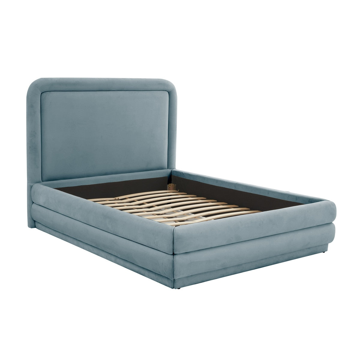 Briella Bluestone Velvet Bed