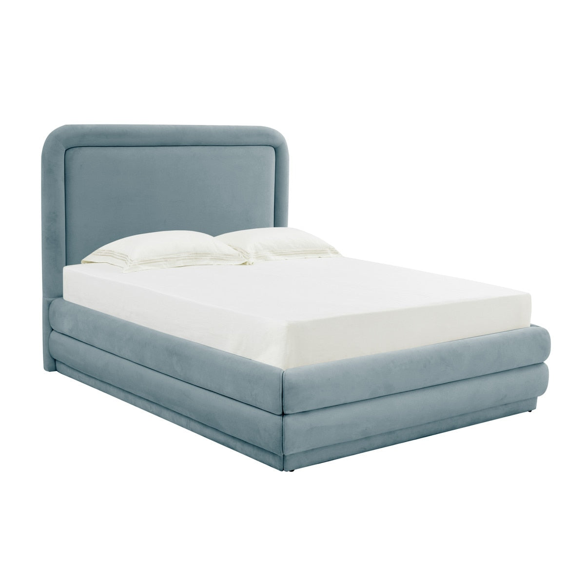 Briella Bluestone Velvet Bed