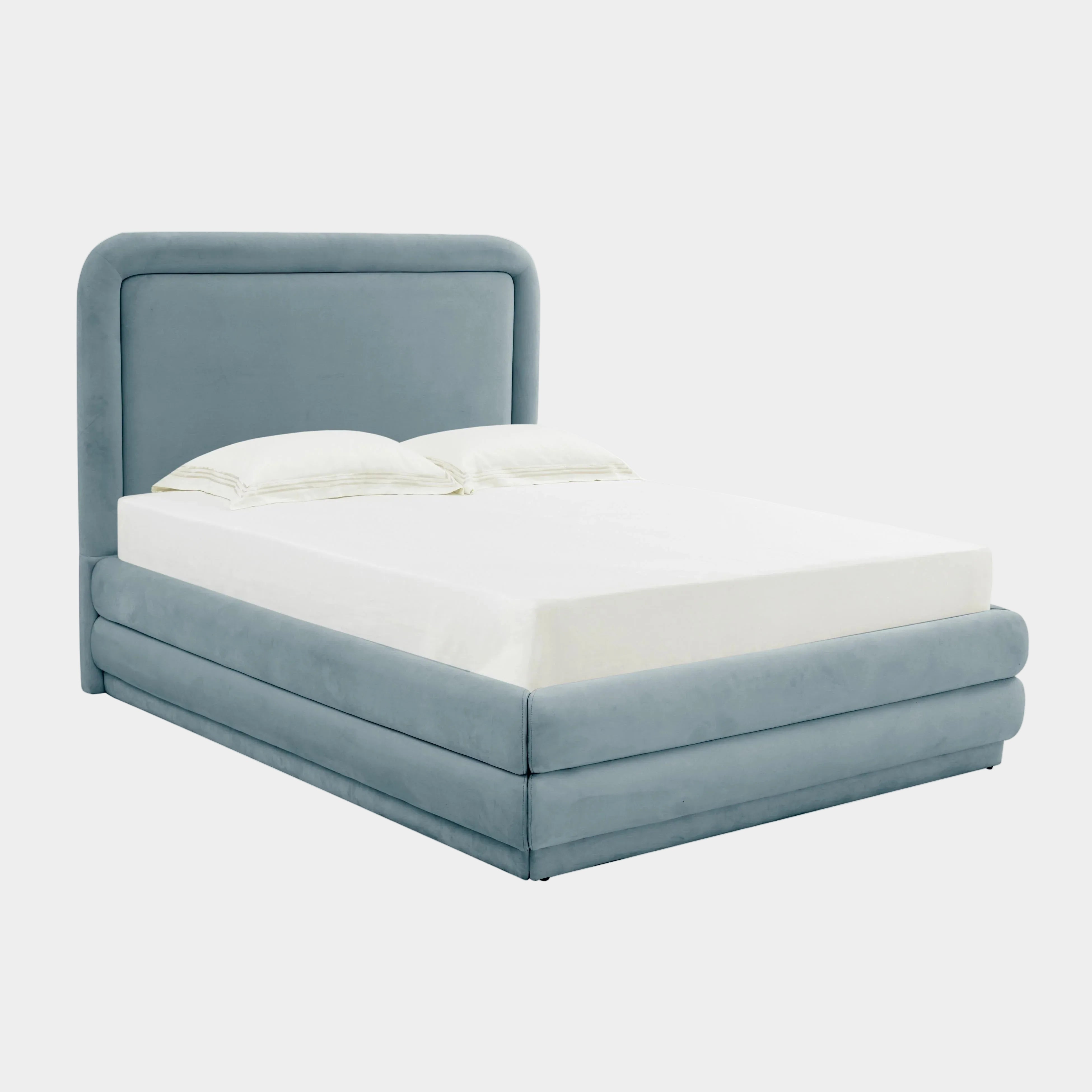 Lit en velours crème Briella