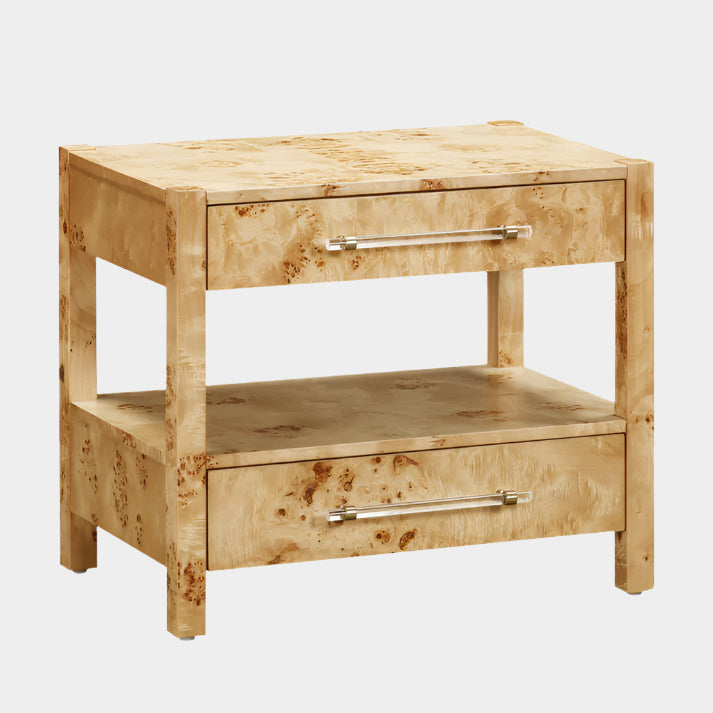 Brandyss Birdseye Maple 2-Drawer Nightstand