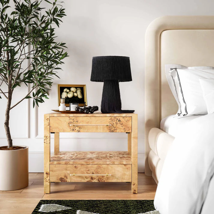 Brandyss Birdseye Maple 2-Drawer Nightstand
