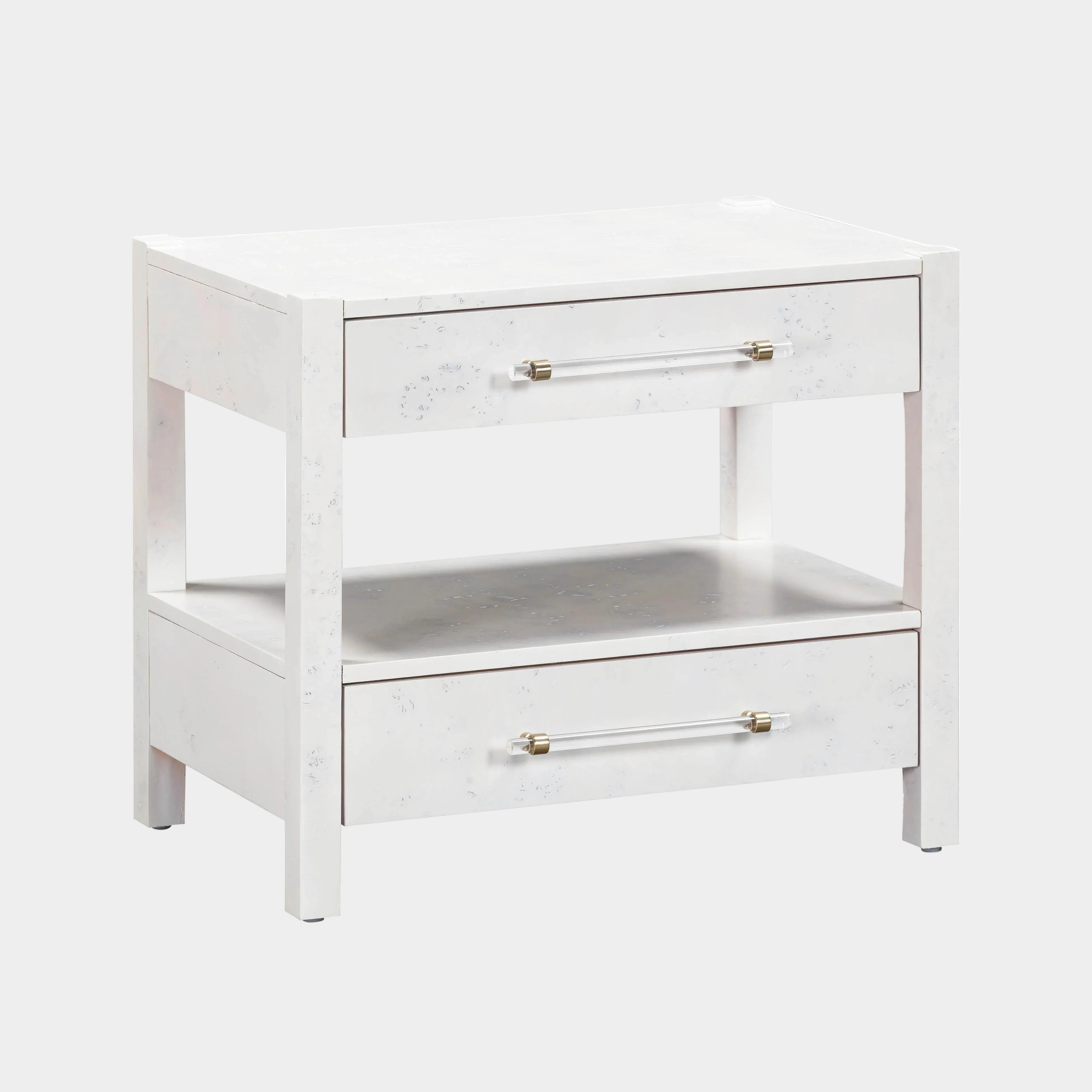Brandyss 26" Burl 2-Drawer Nightstand