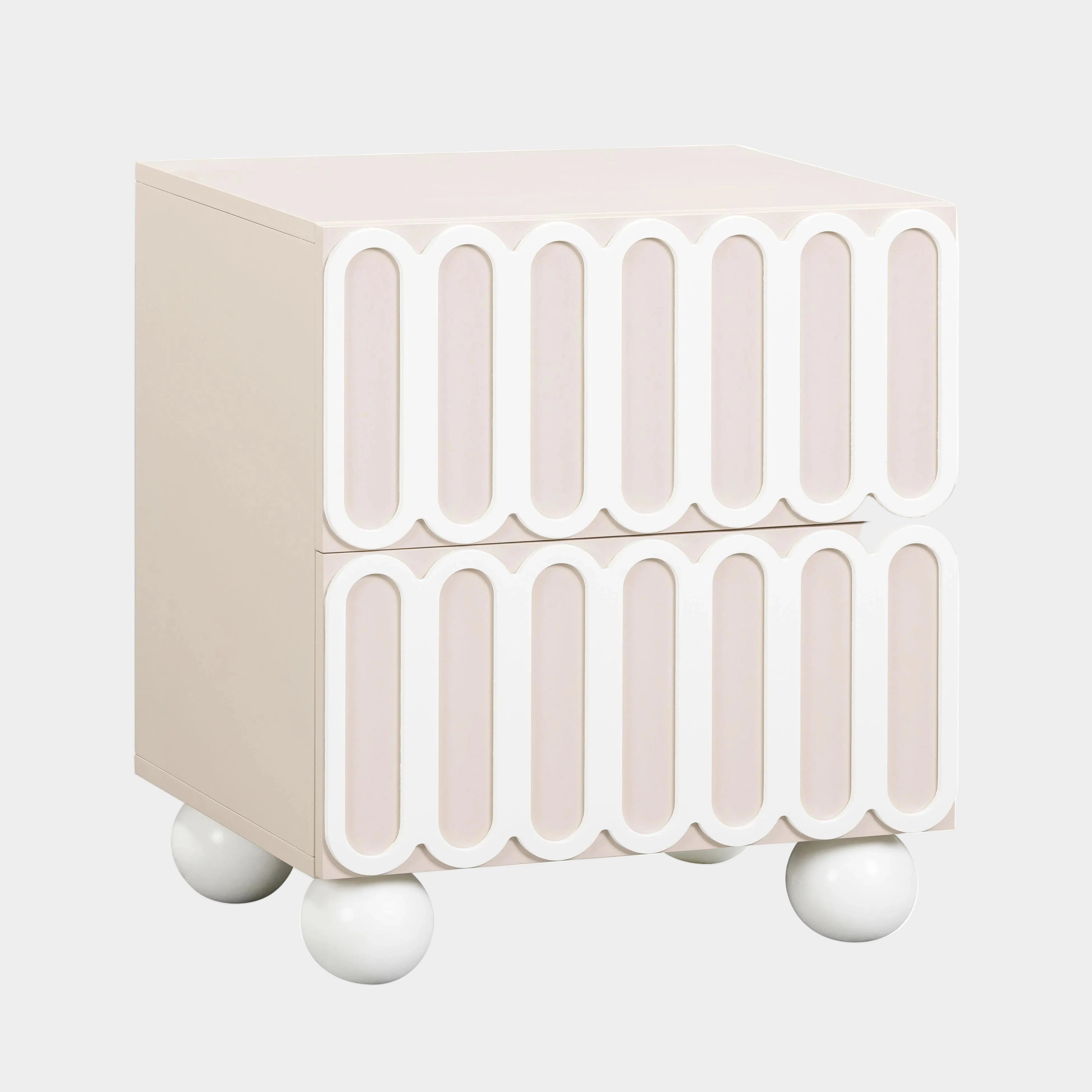 Tori 23" Motif 2-Drawer Nightstand