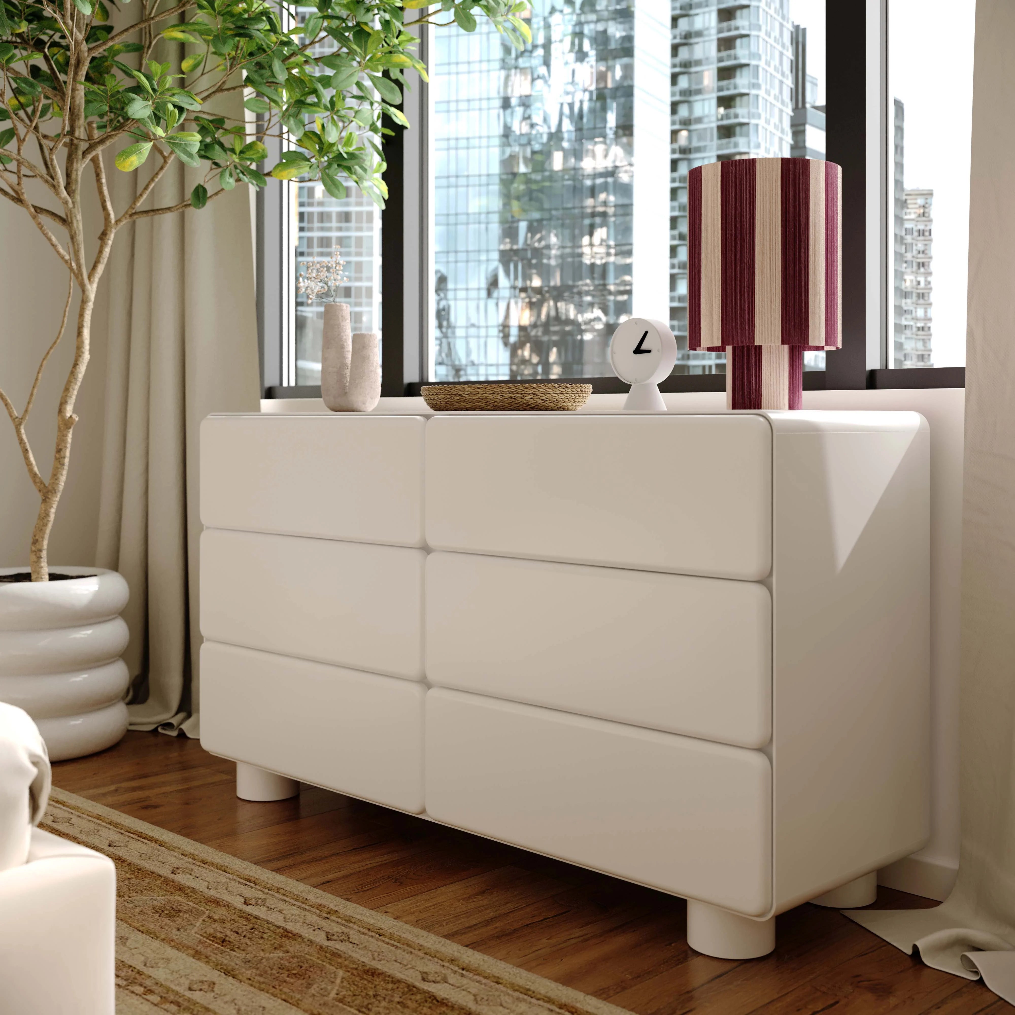 Tammy 56" 6-Drawer Dresser