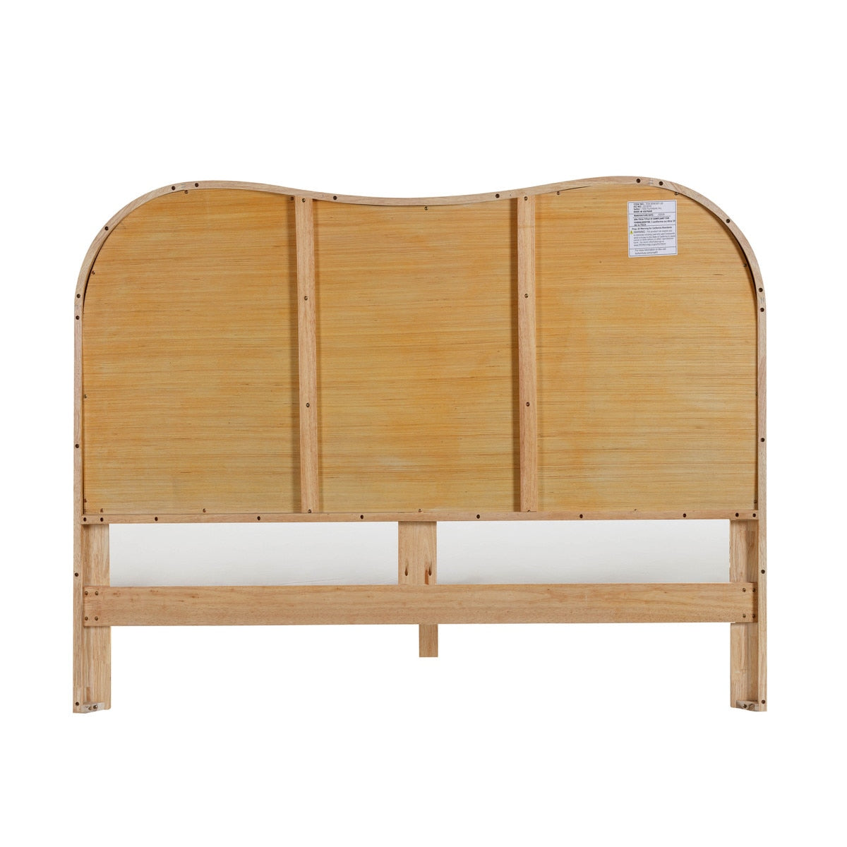 Grappa Natural Wood & Rattan Queen Bed