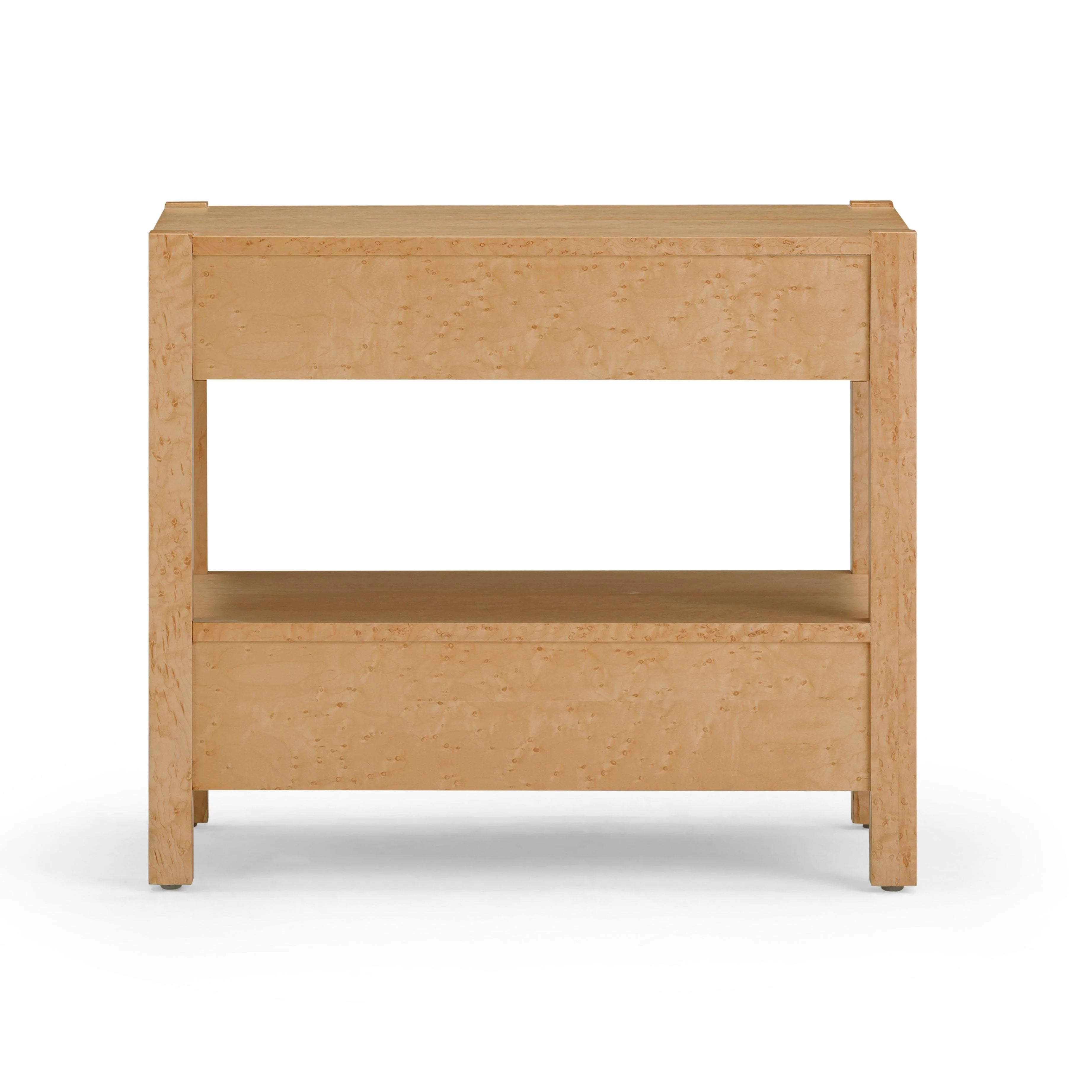 Brandyss 26" Burl 2-Drawer Nightstand