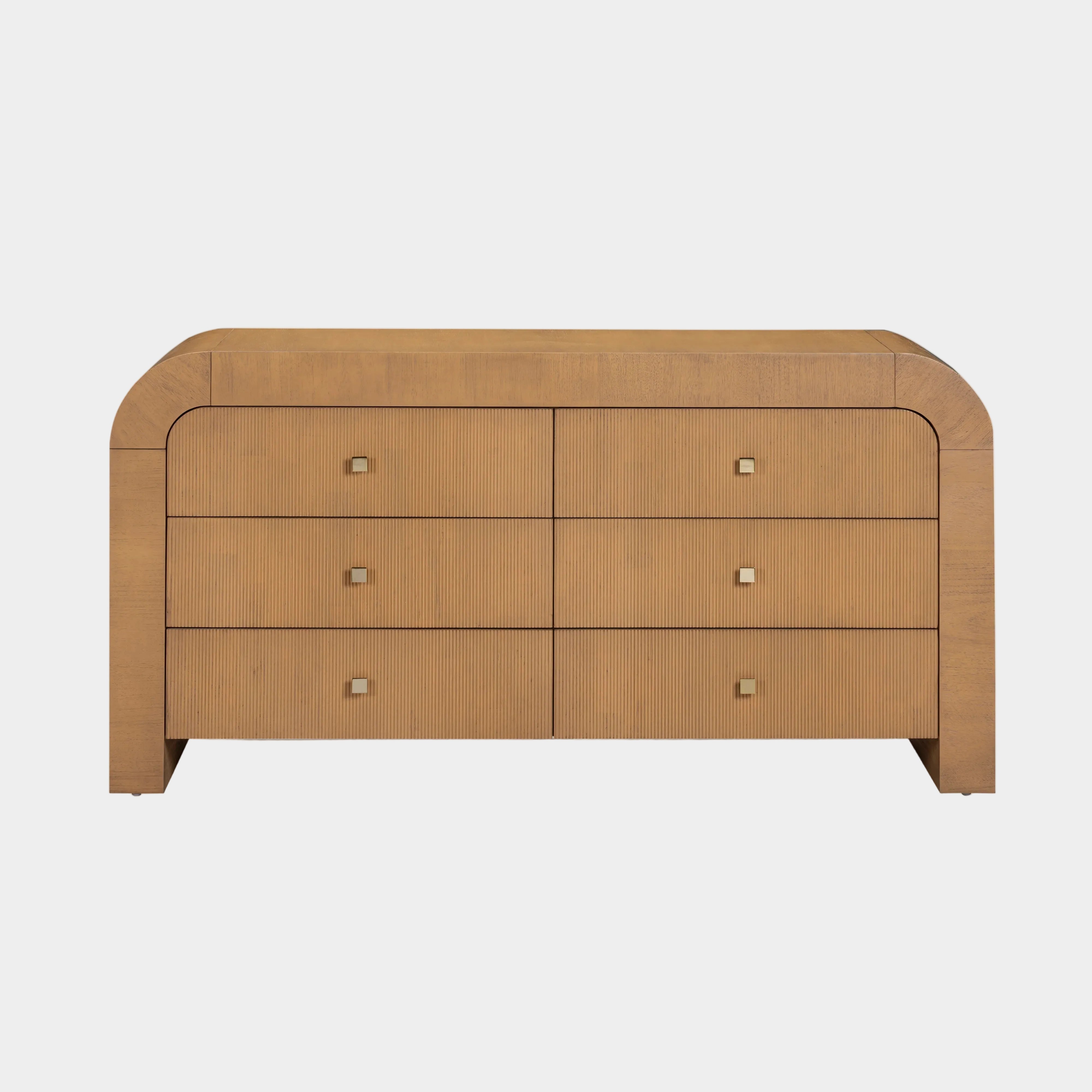 Hump 62" Arched 6-Drawer Dresser