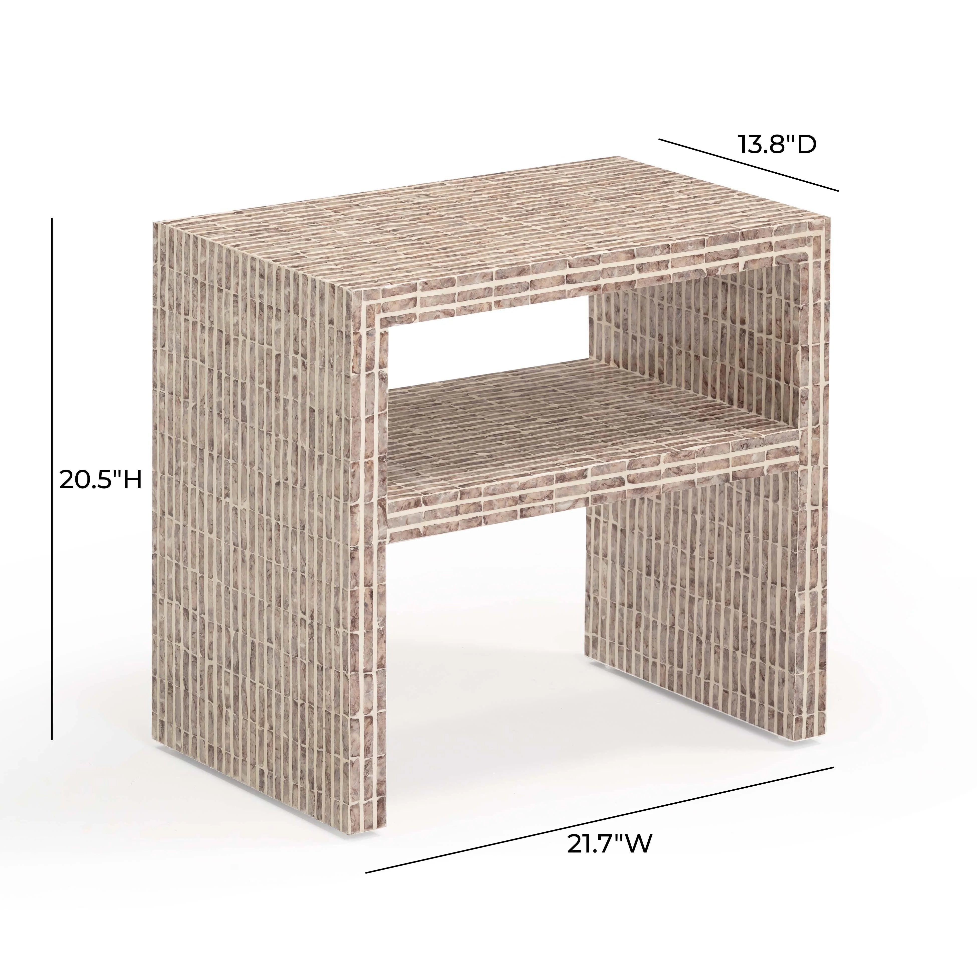 Derry 22" Capiz Shell Nightstand