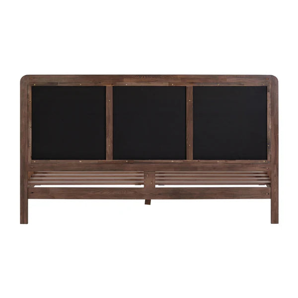 Hella Velvet and Ash Wood Bed