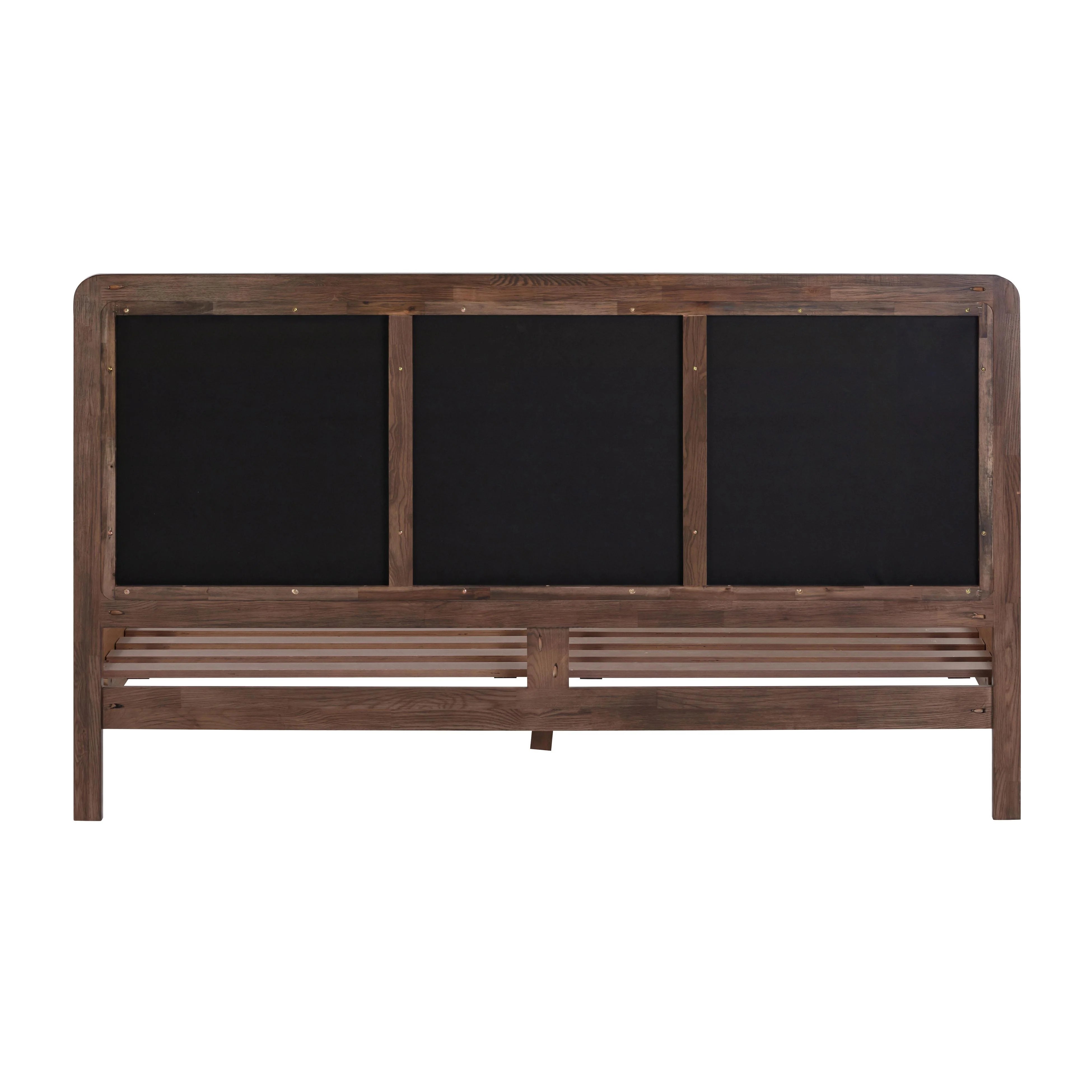 Hella Velvet and Ash Wood Bed
