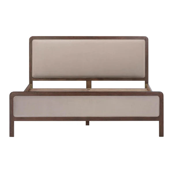 Hella Velvet and Ash Wood Bed