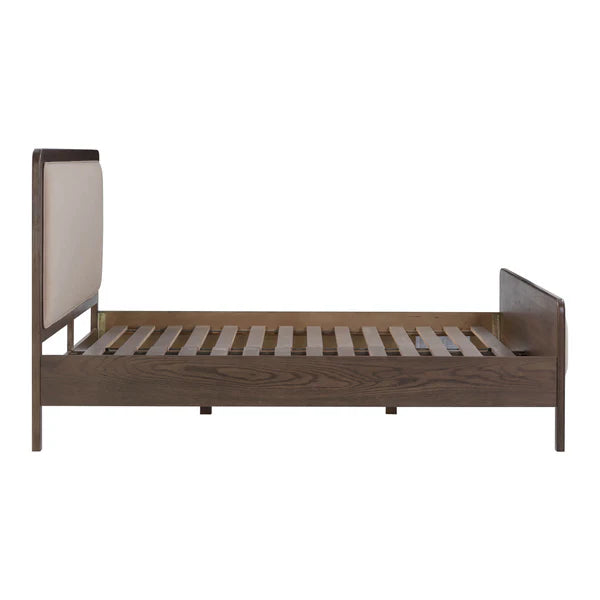 Hella Velvet and Ash Wood Bed