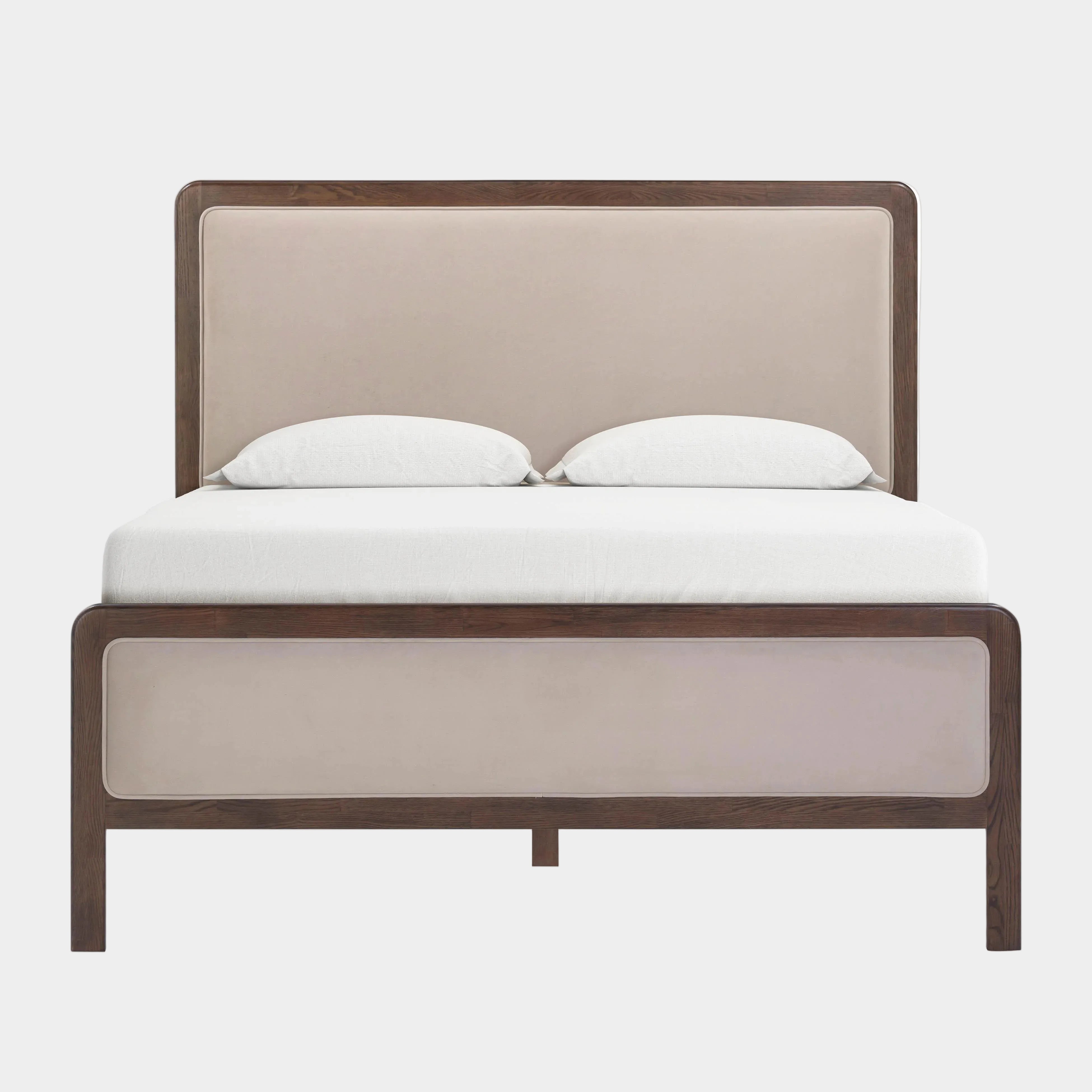 Hella Velvet and Ash Wood Bed