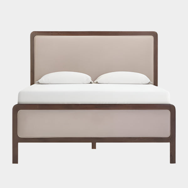 Hella Velvet and Ash Wood Bed