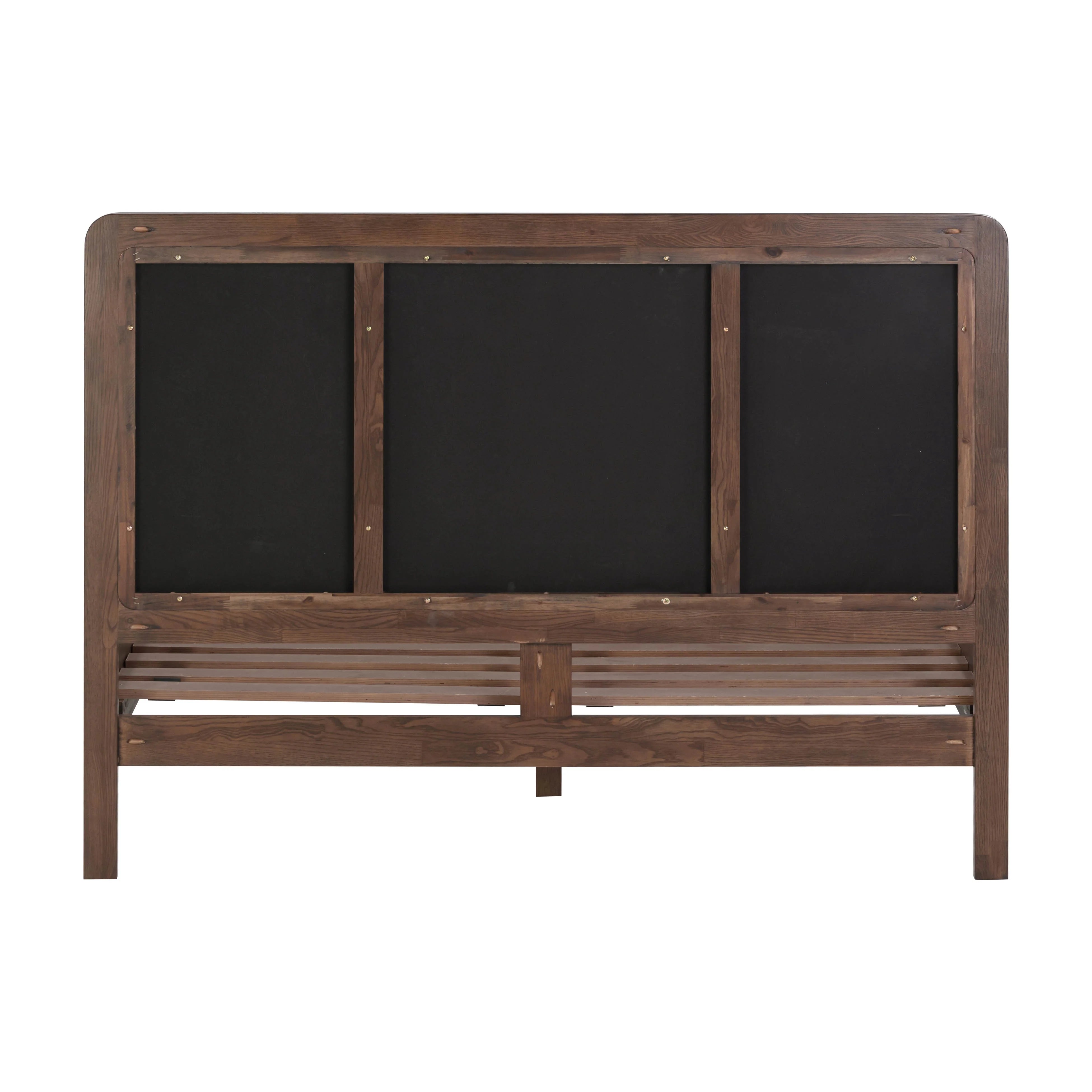 Hella Velvet and Ash Wood Bed