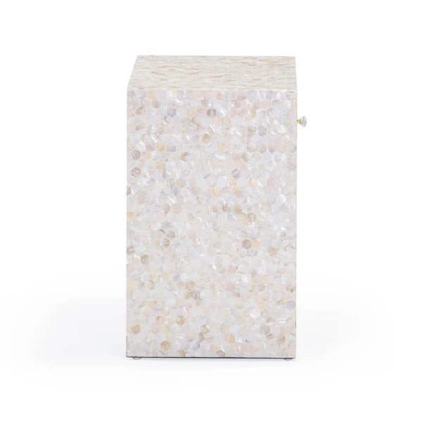 Piara Natural Mother of Pearl Inlaid Nightstand