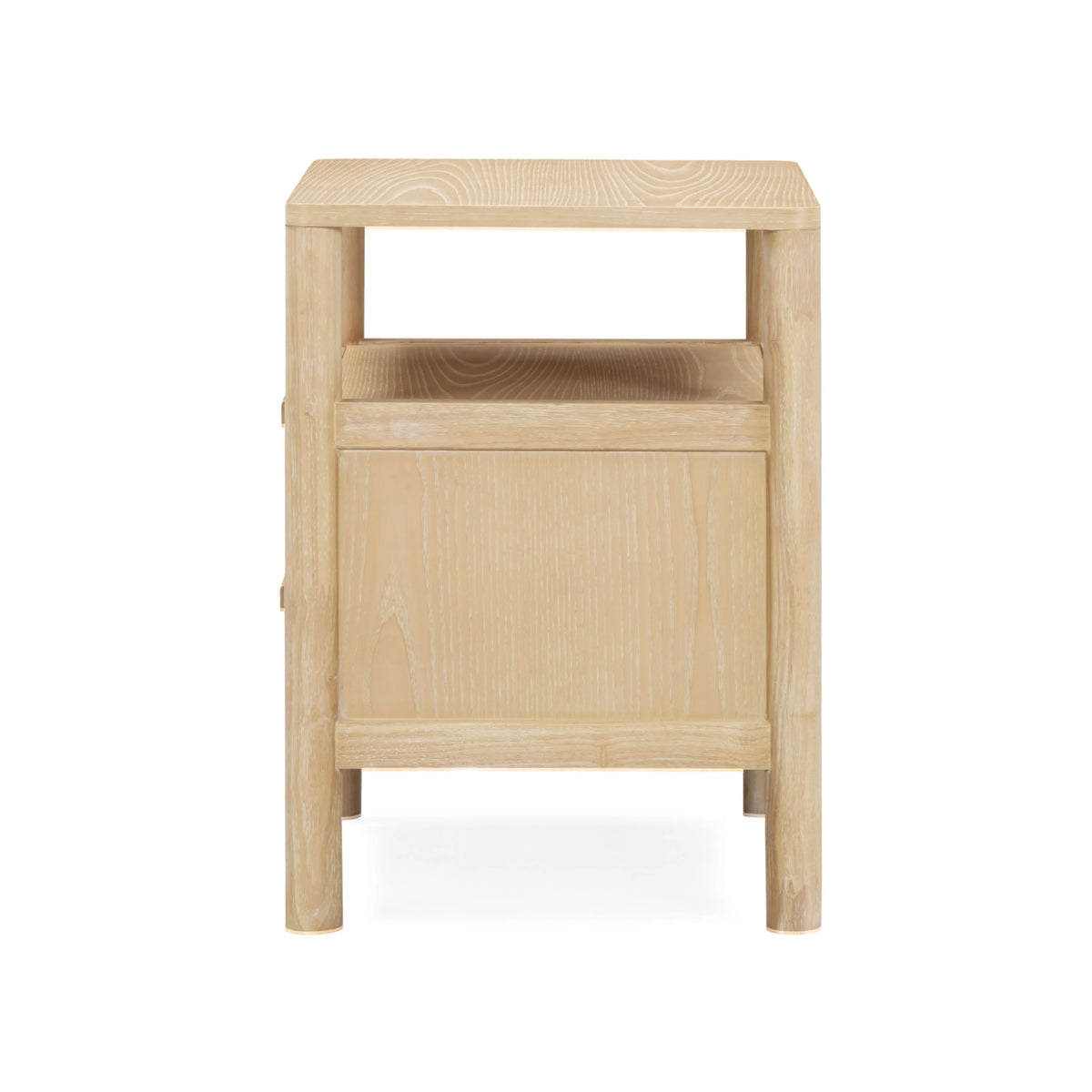 Tyra 22" Ash 2-Drawer Nightstand