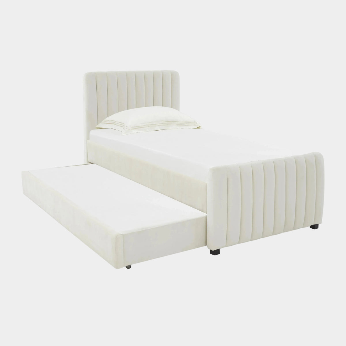 Angela Performance Review Angela Performance Velvet Trundle Bed in Twin