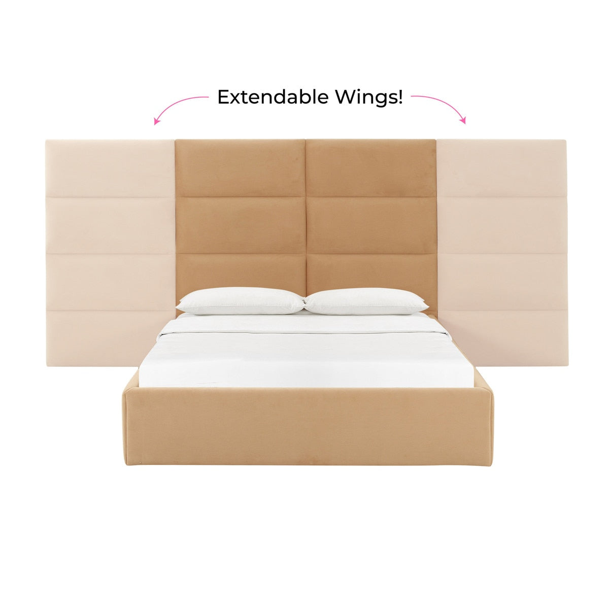 Eliana King Bed with Wings