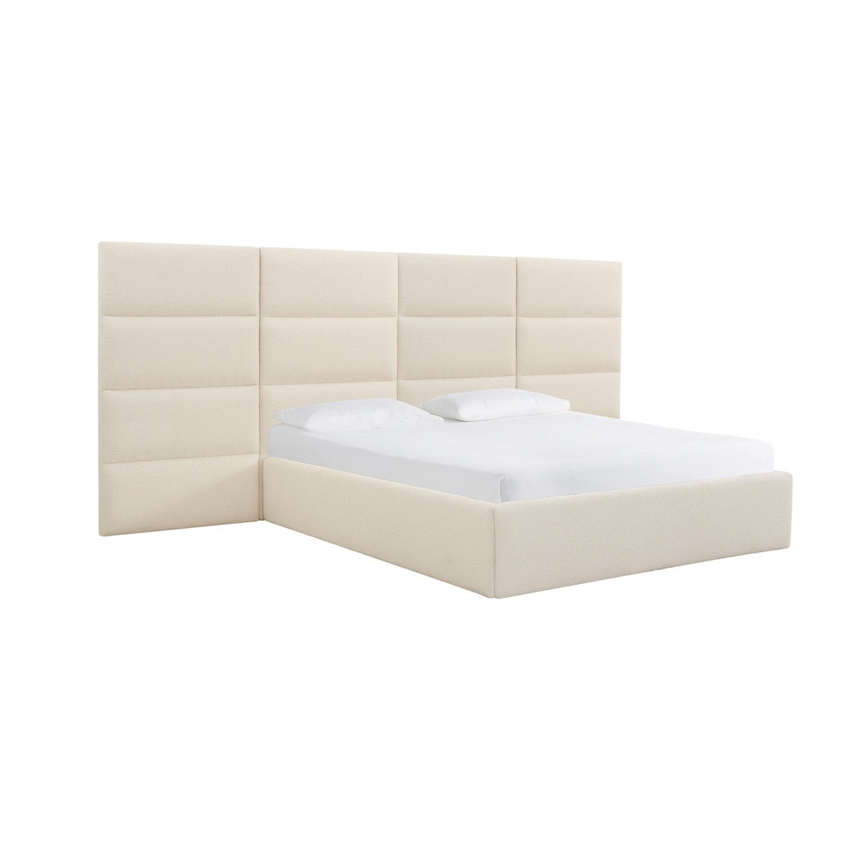 Eliana Cream Boucle Bed