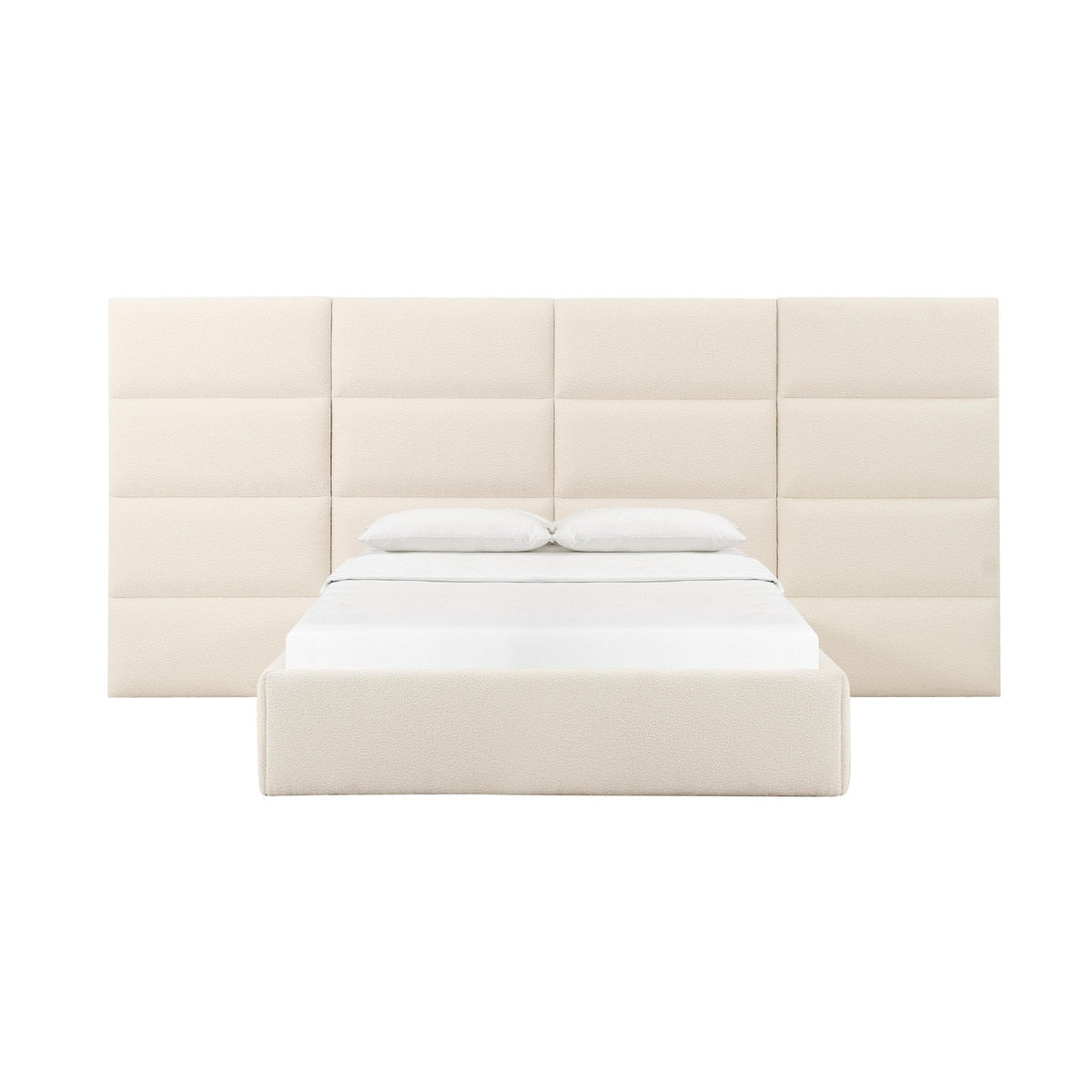 Eliana Cream Boucle Bed