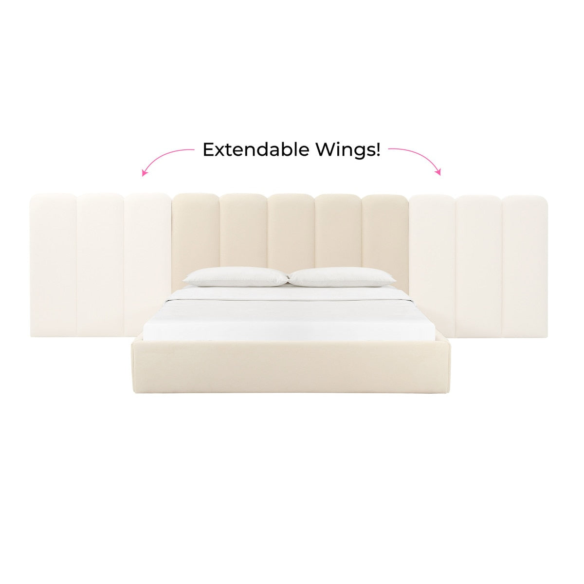 Palani King Bed with Wings