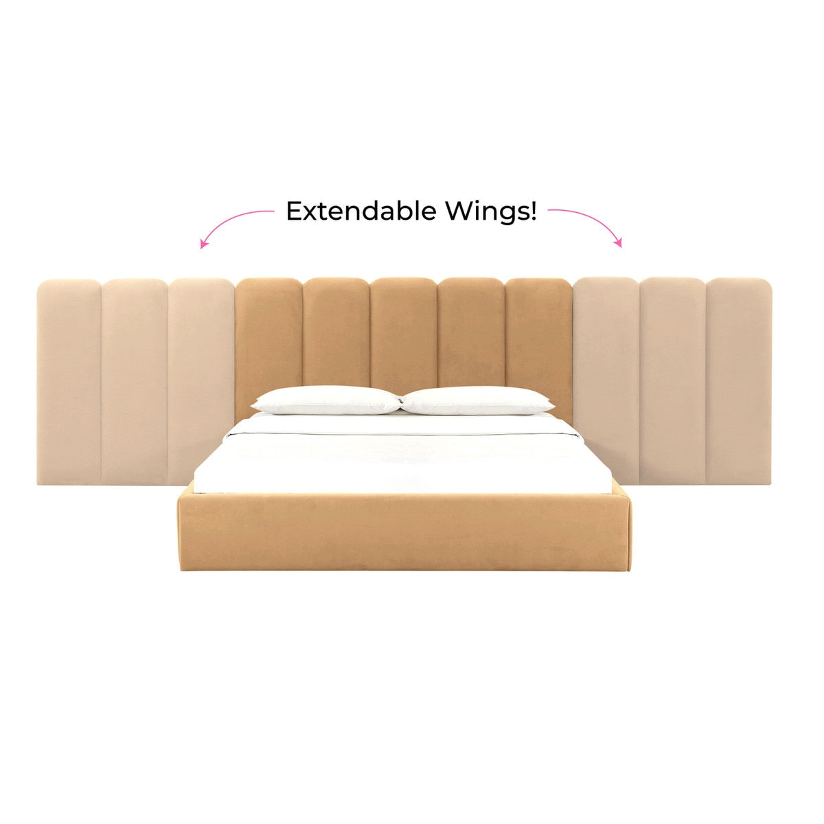 Palani King Bed with Wings