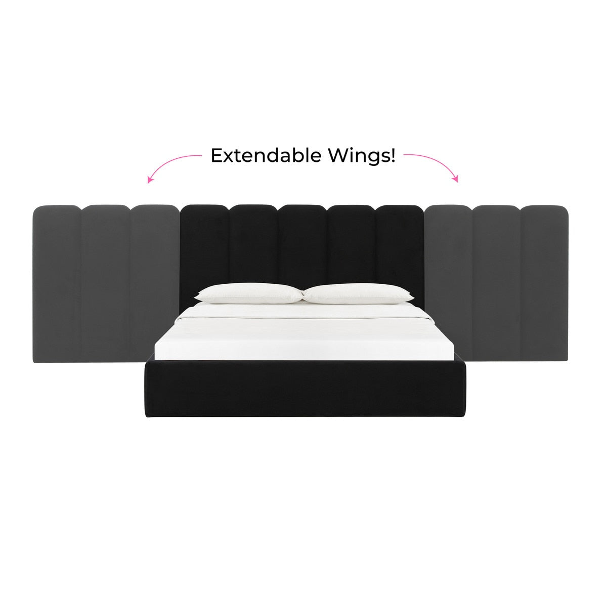 Palani King Bed with Wings