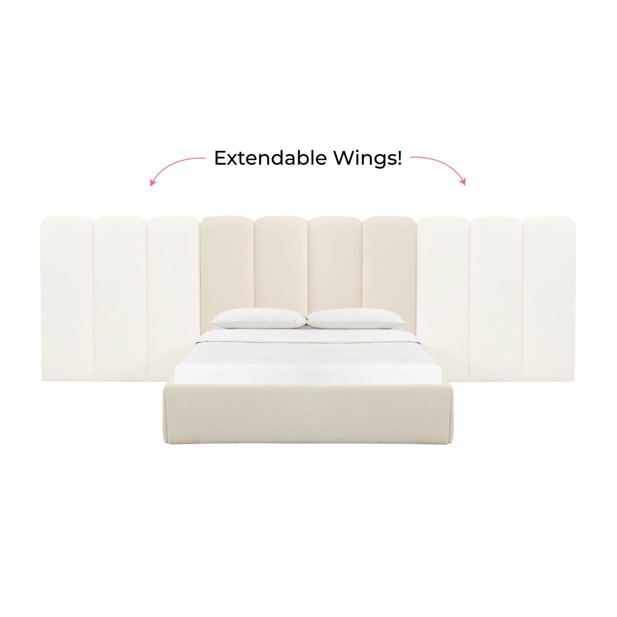 Palani King Bed with Wings