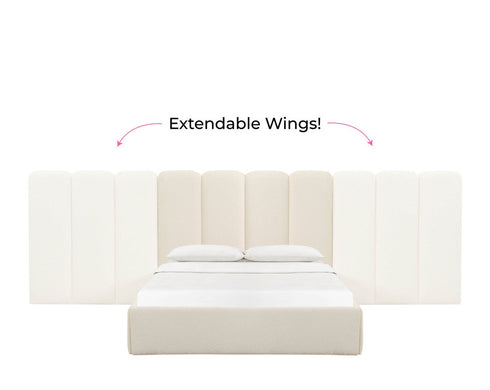 Palani Queen Bed With Wings