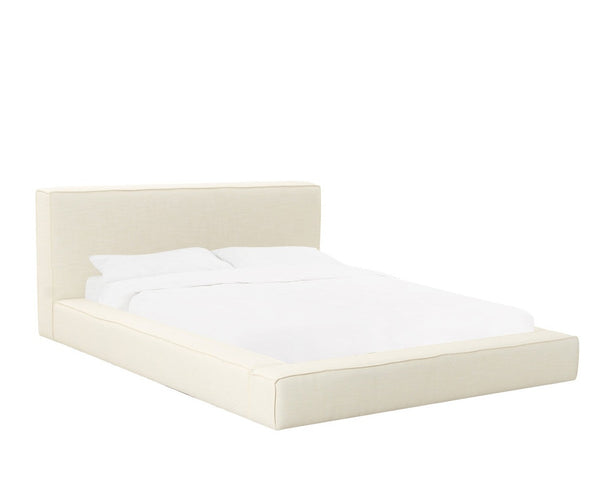 Olafur Cream Linen Bed