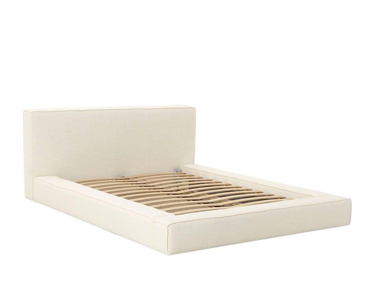 Olafur Cream Linen Bed