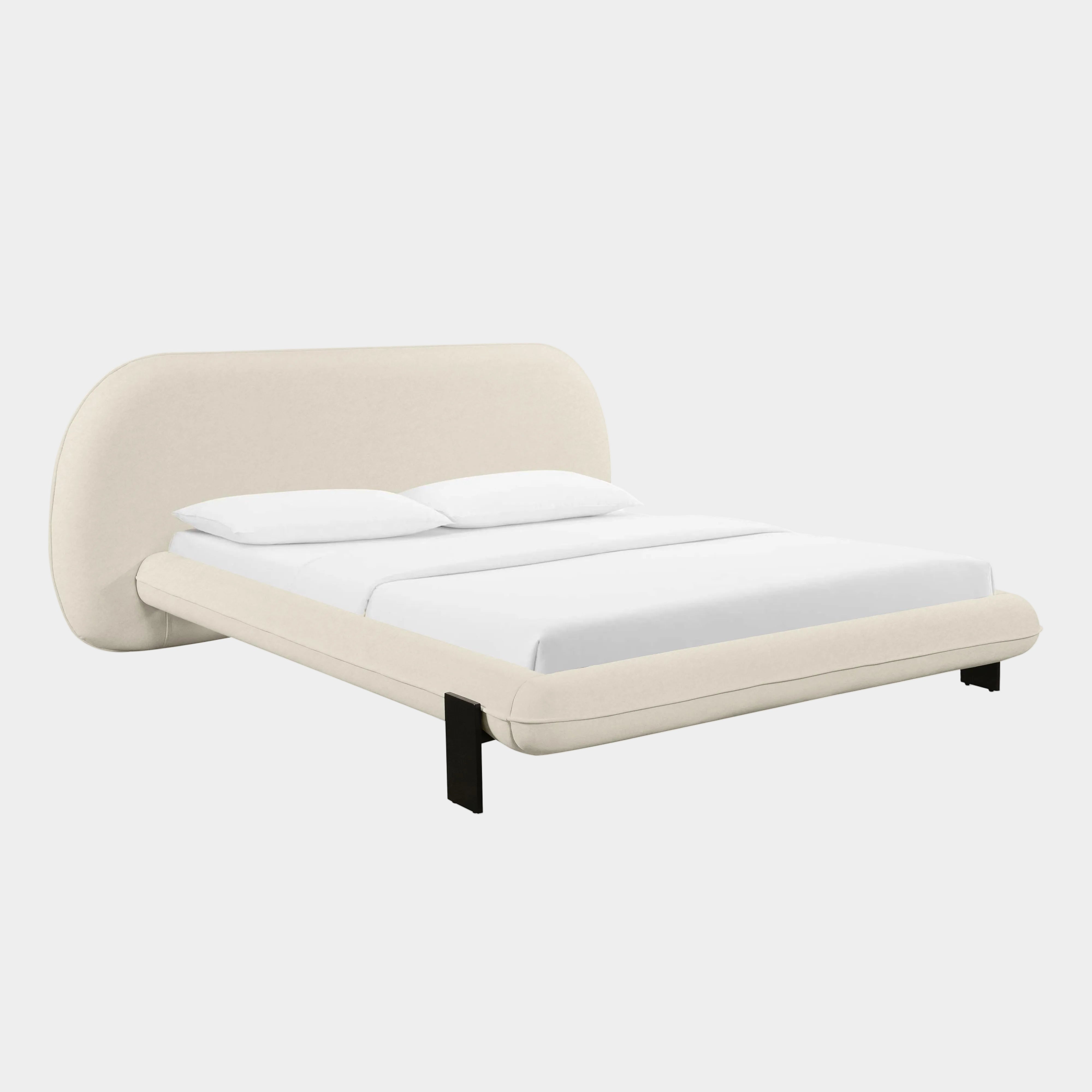Ophelia Cream Performance Faux Wool Bed
