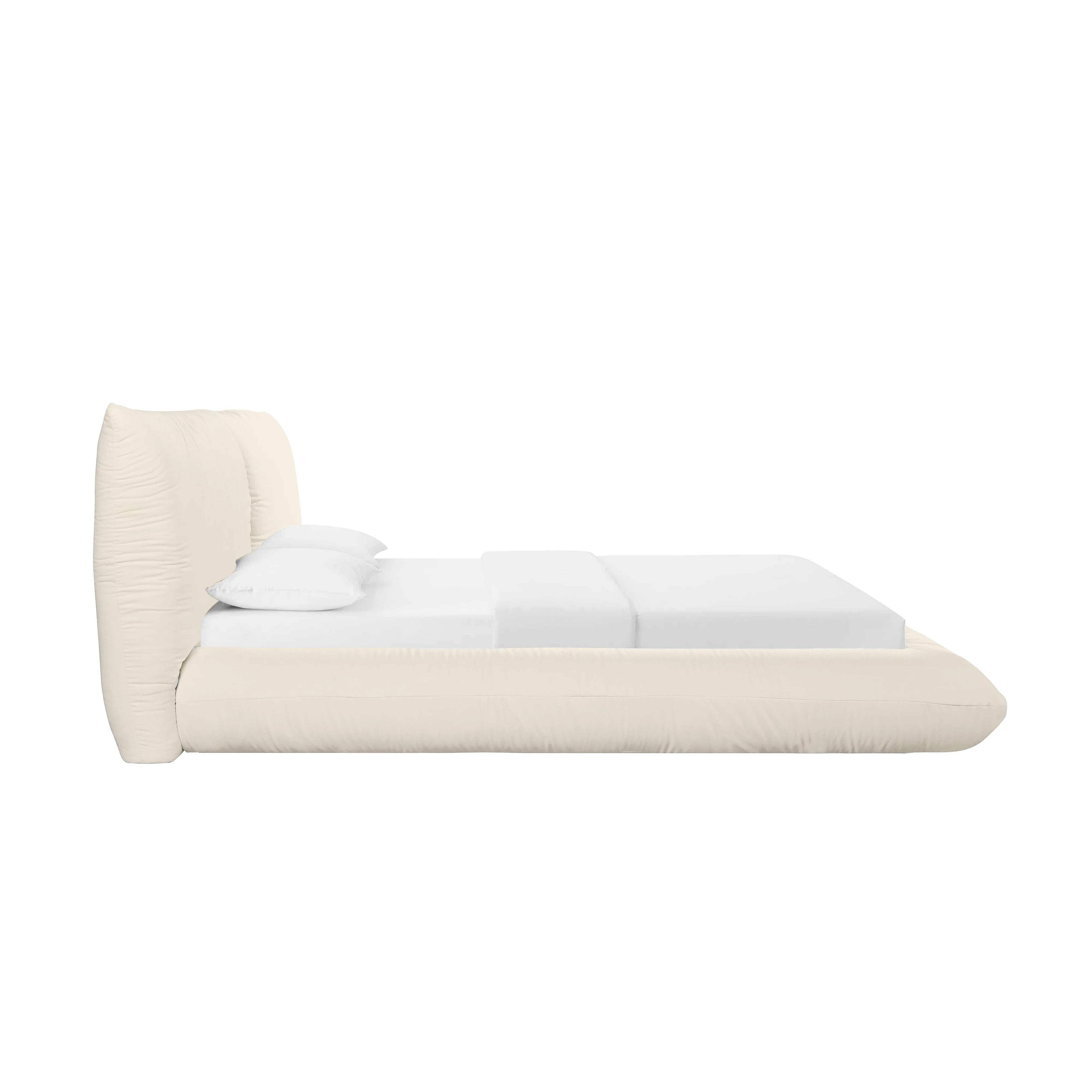 Romp Cream Upcycled Performance Linen Bed