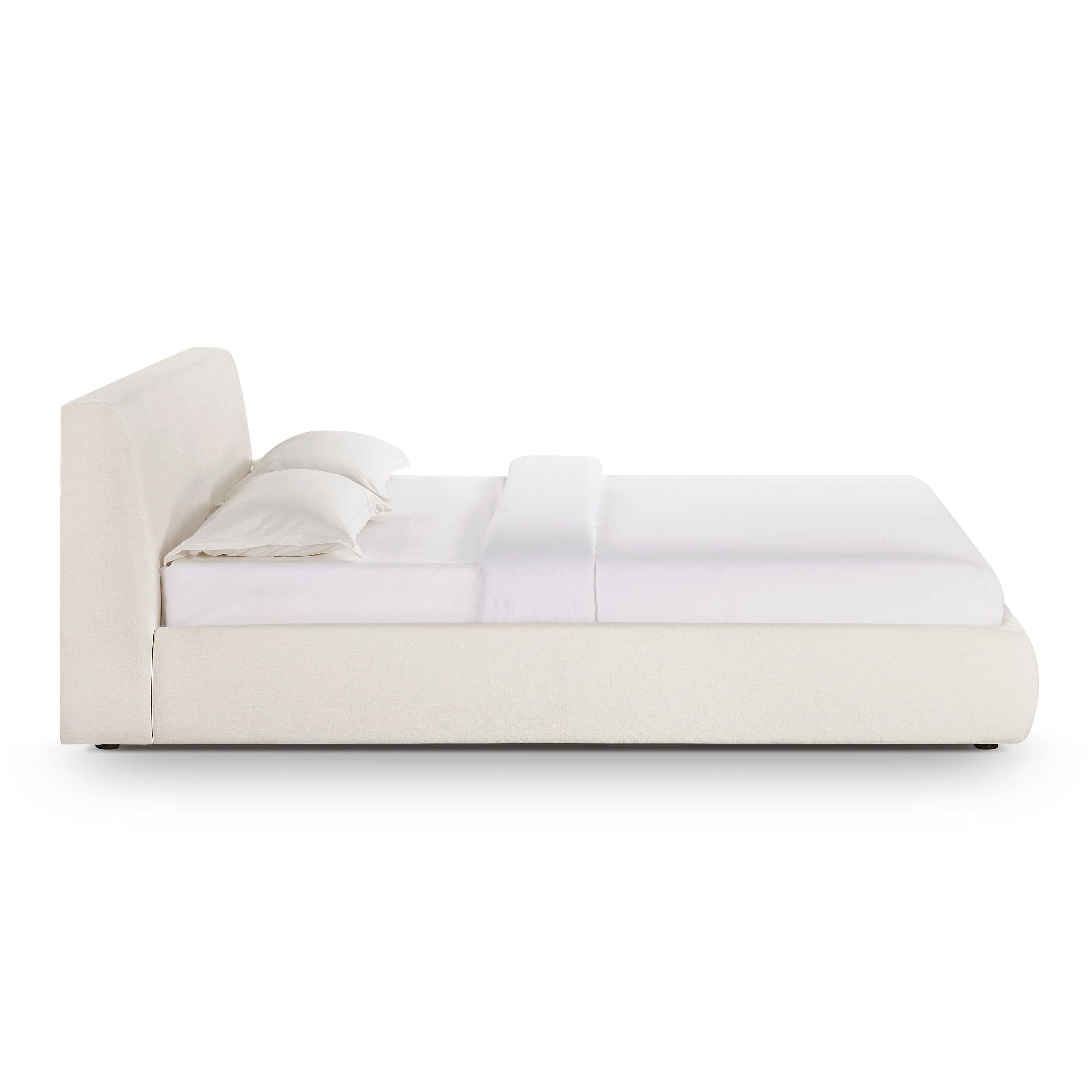 Isla Cream Upcycled Performance Linen Bed