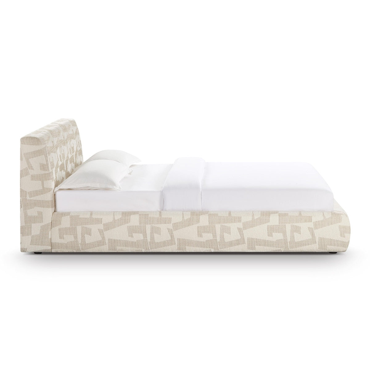 Isla Cream Jacquard Pattern Queen Bed