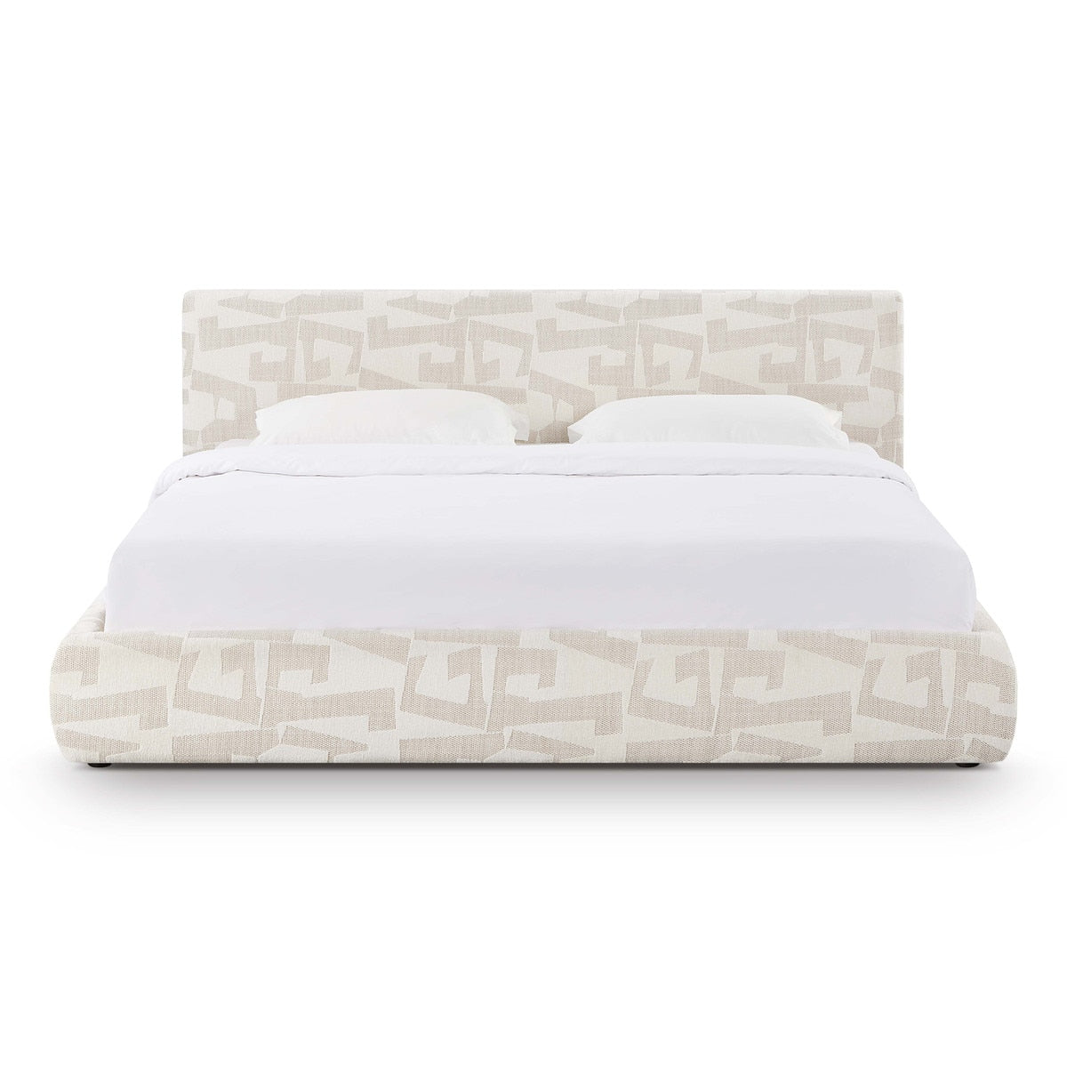 Isla Cream Jacquard Pattern King Bed