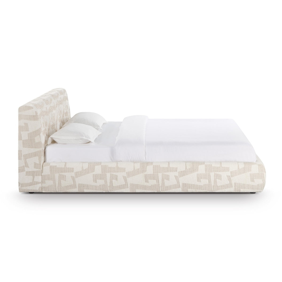 Isla Cream Jacquard Pattern King Bed