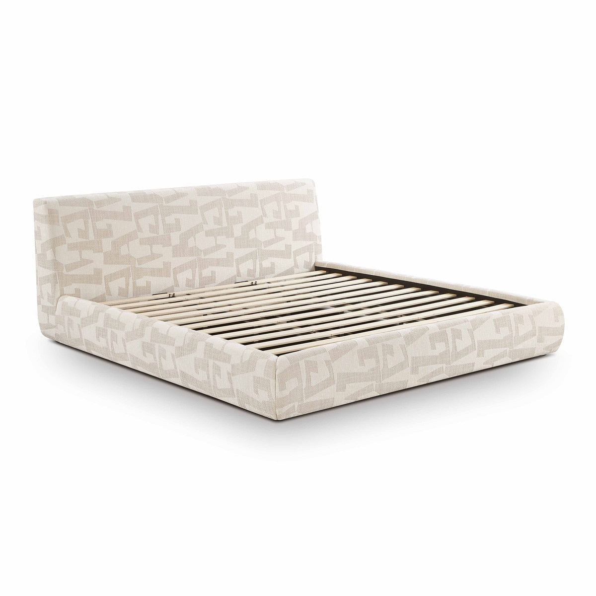 Isla Cream Jacquard Pattern King Bed