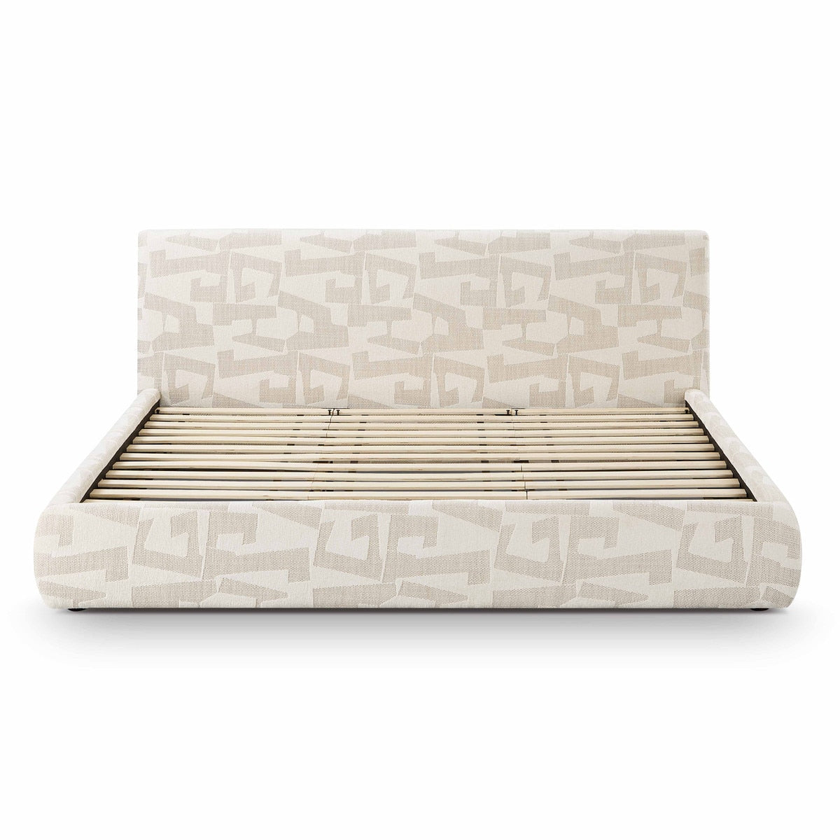 Isla Cream Jacquard Pattern King Bed