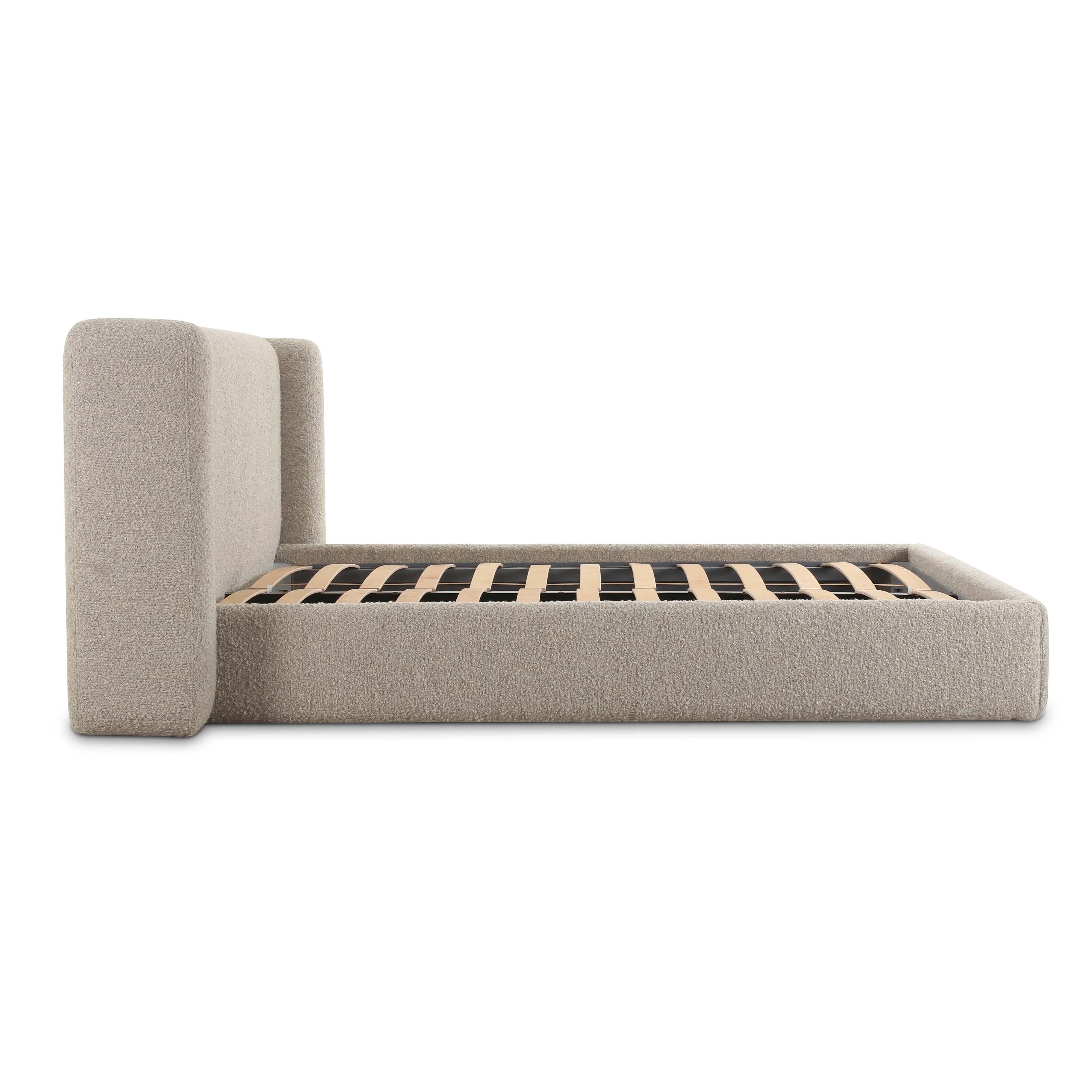 Babette Tan Contract-Grade Boucle Bed