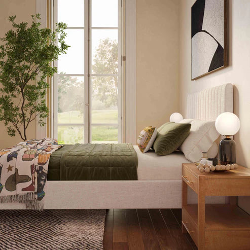 Angela Upcycled Performance Linen Bed