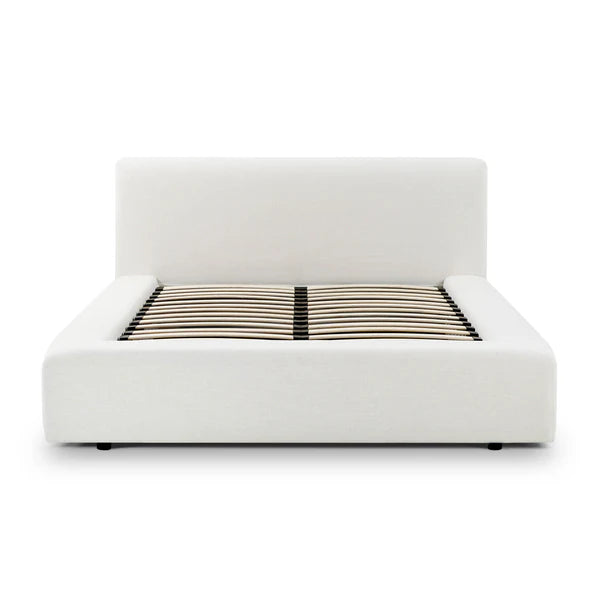 Meena Cream Upcycled Linen Storage Bed