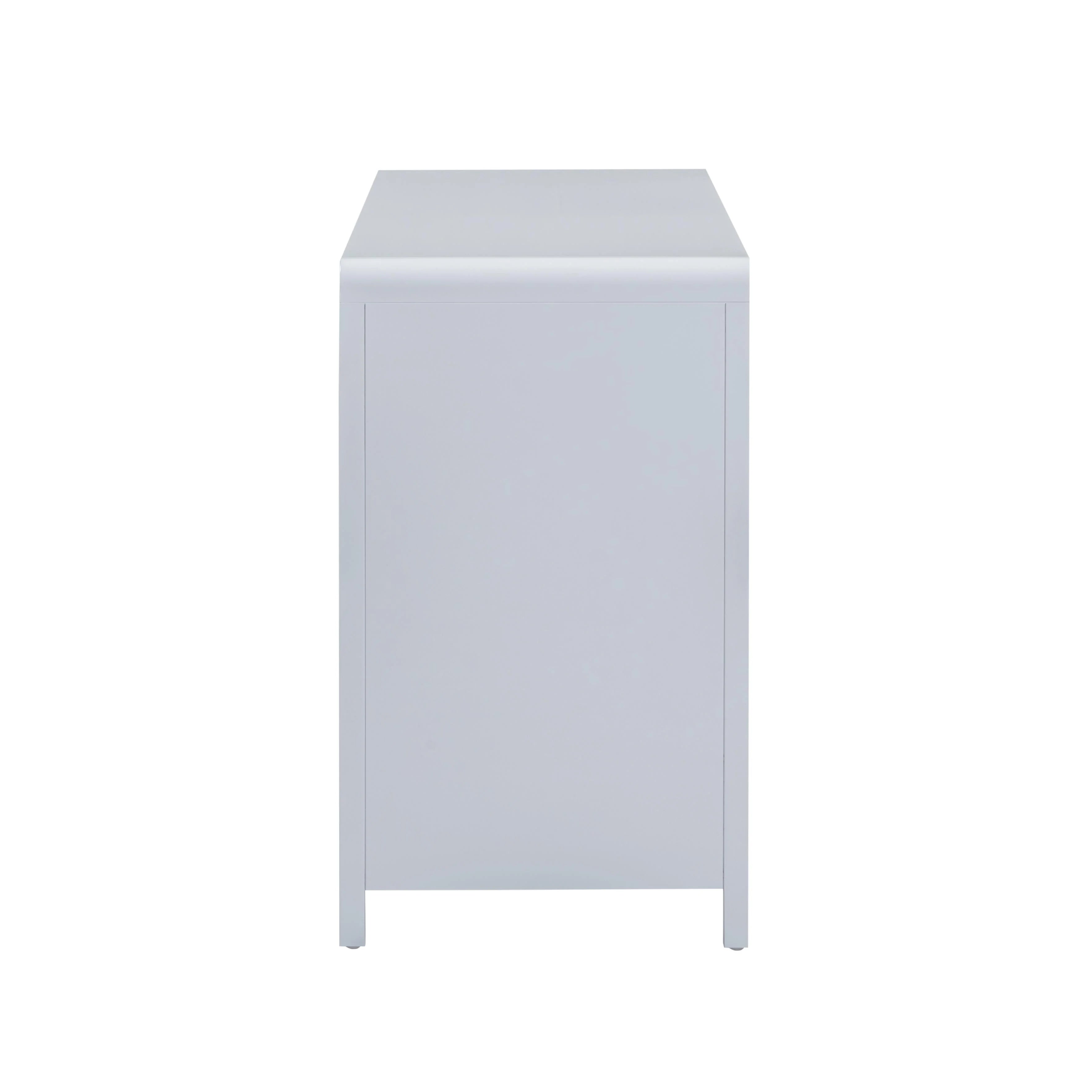 Commode à 6 tiroirs en rotin blanc Patty 