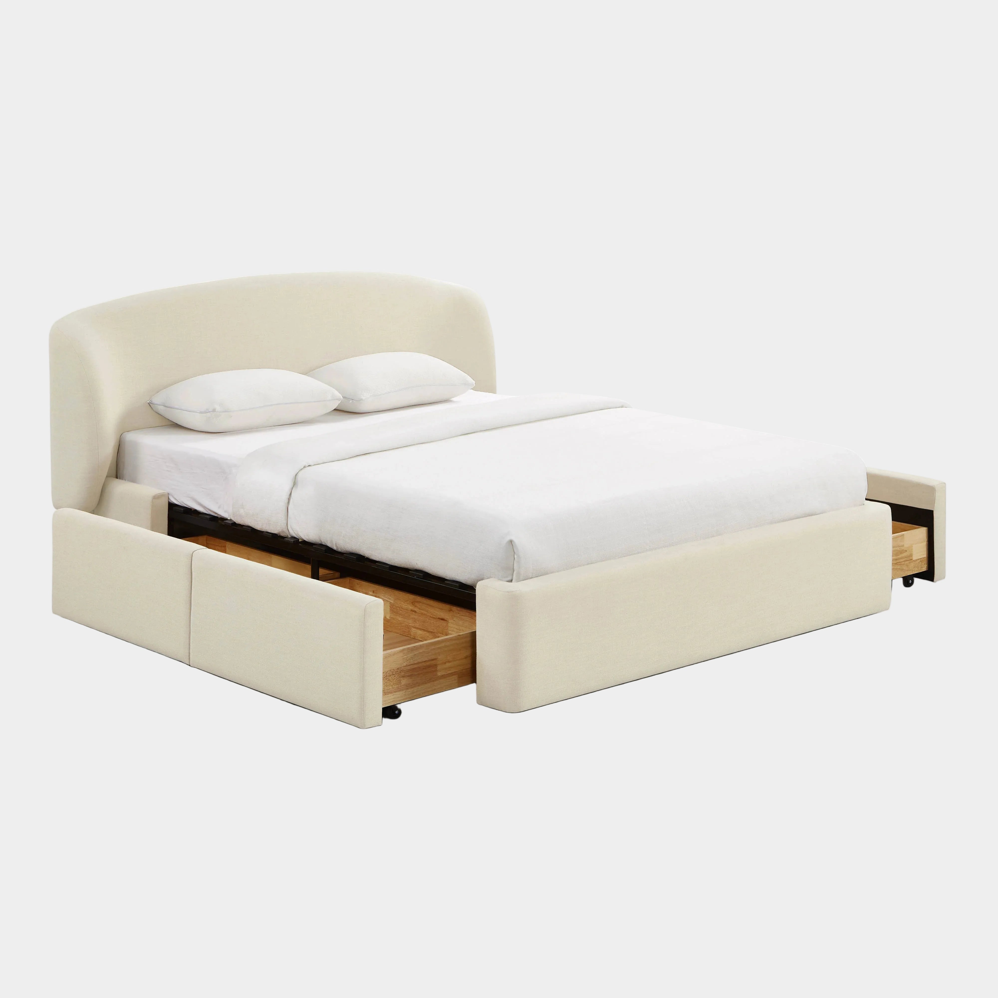 Corey Upcycled Performance Linen Storage Bed