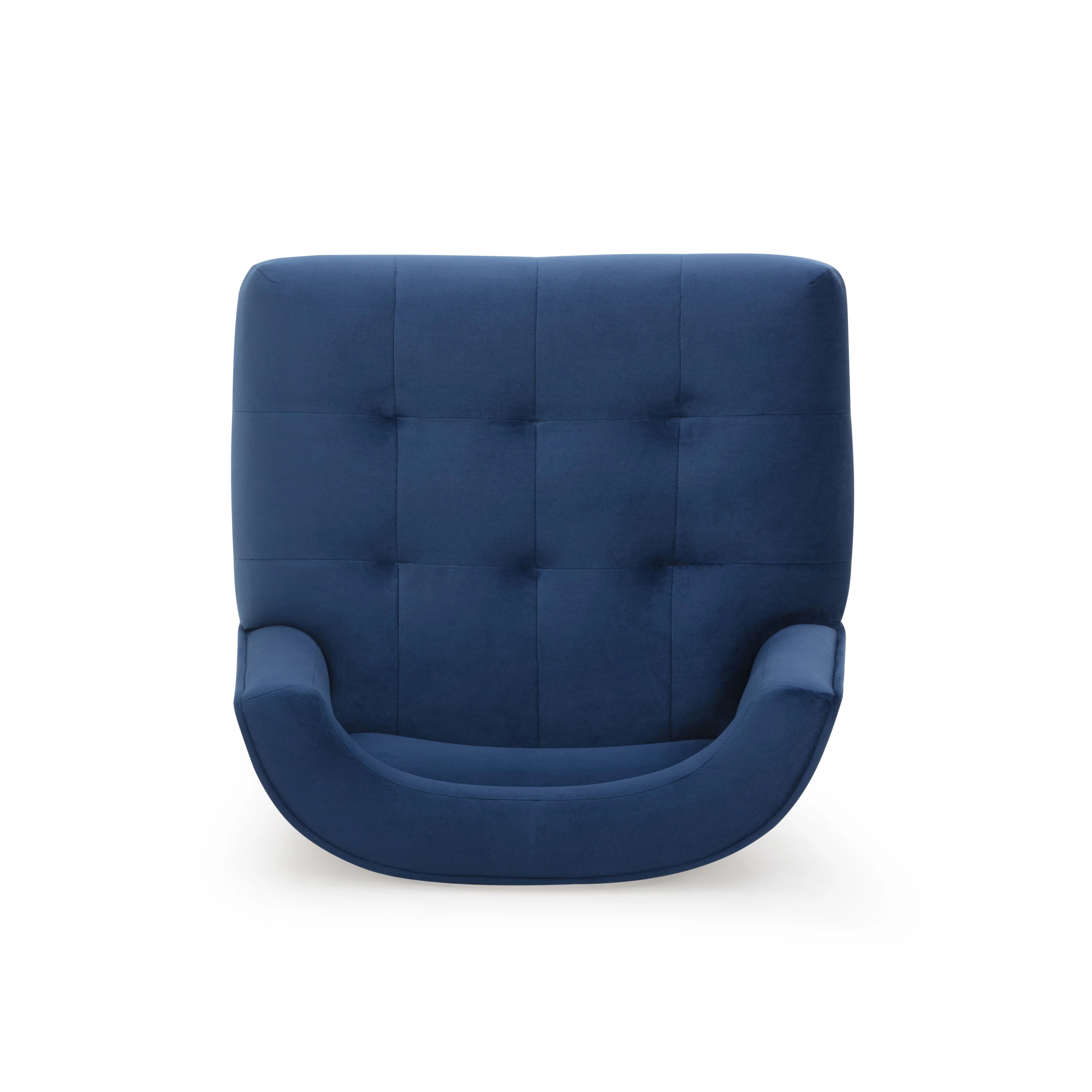 Tabouret de bar en velours bleu marine Hart