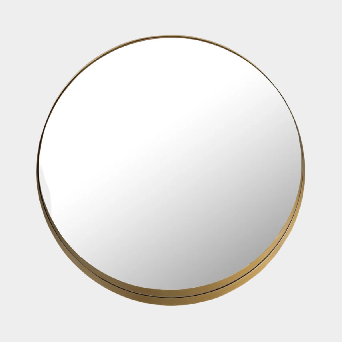 Rella Brass 23" Round Wall Mirror