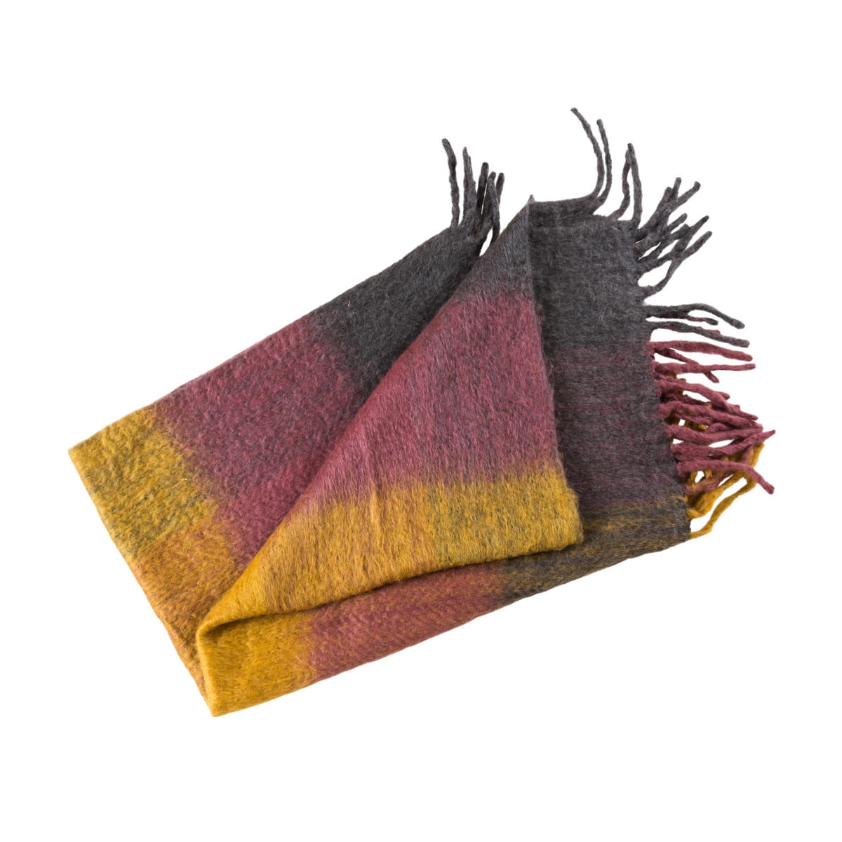 Afrino Wool Colored Throw