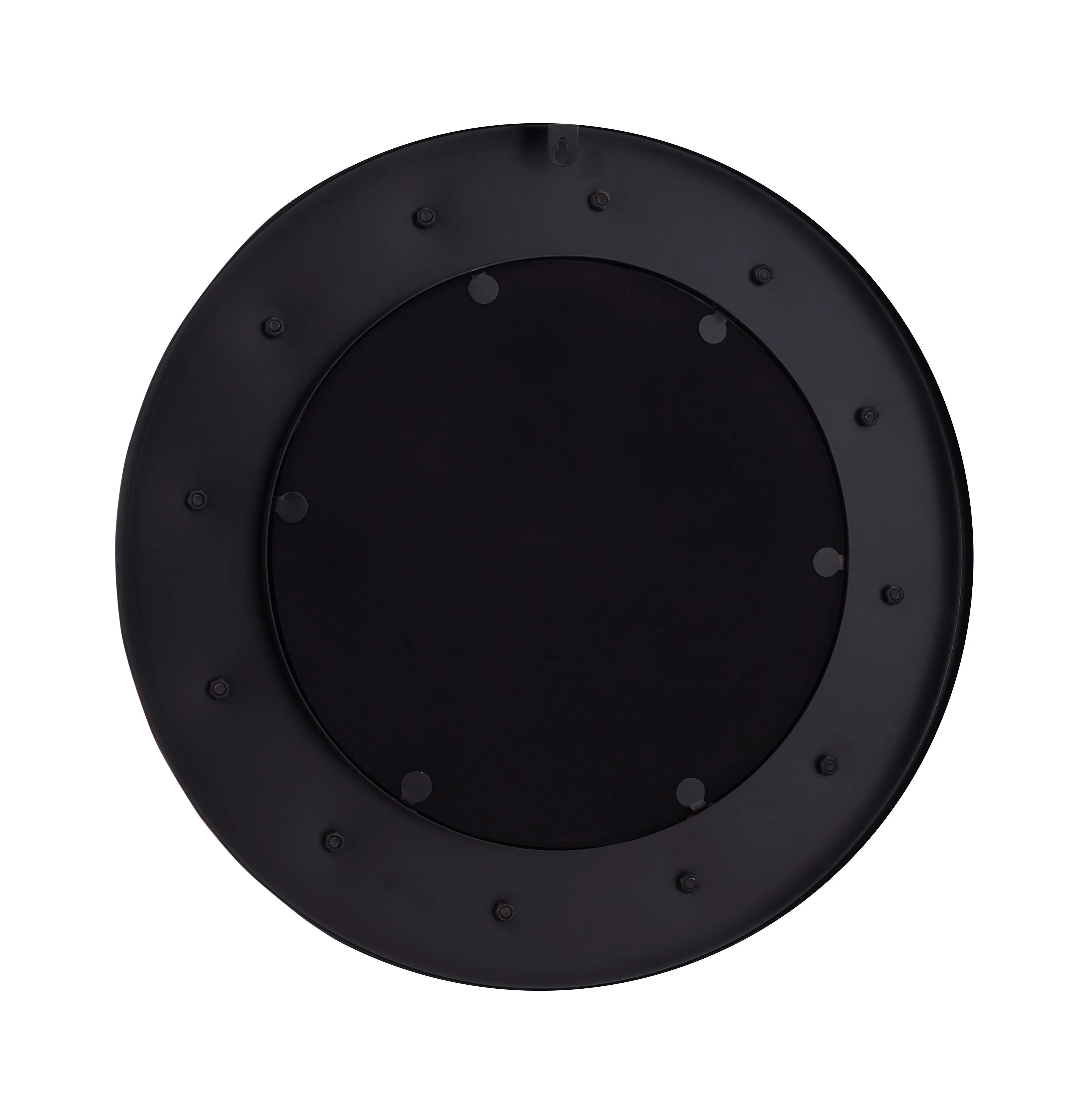 Rockstar 27.5" Black Round Wall Mirror
